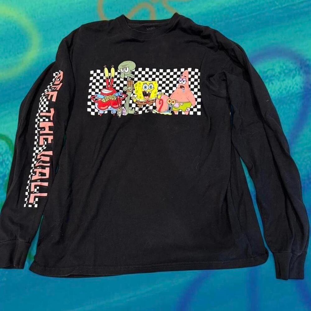 Black and multi coloured spongebob squarepants